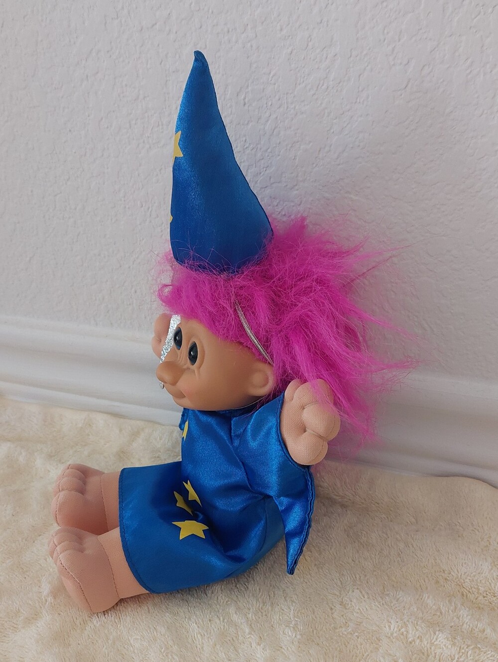 RUSS BERRIE "MY LUCKY WIZARD" Troll Doll - Picture 4 of 9